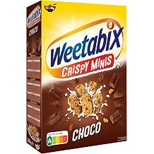Weetabix Minis Chocolate Breakfast Cereals 1 x 500 g - Whole Grain Breakfast from the UK - Healthy Cereals with Many Fibres and Vitamins - Nutri-Score A