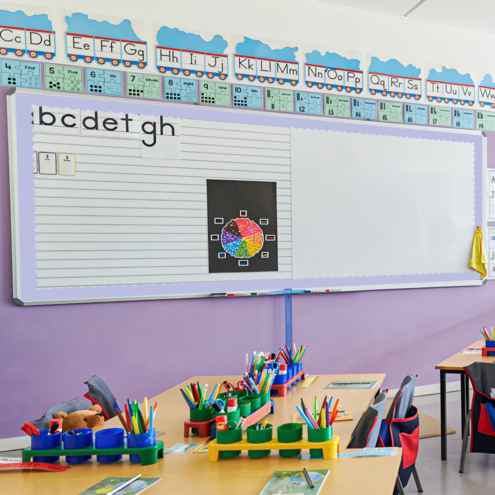 69ft Classroom Border Set Rainbow Watercolor - Printable Classroom ...