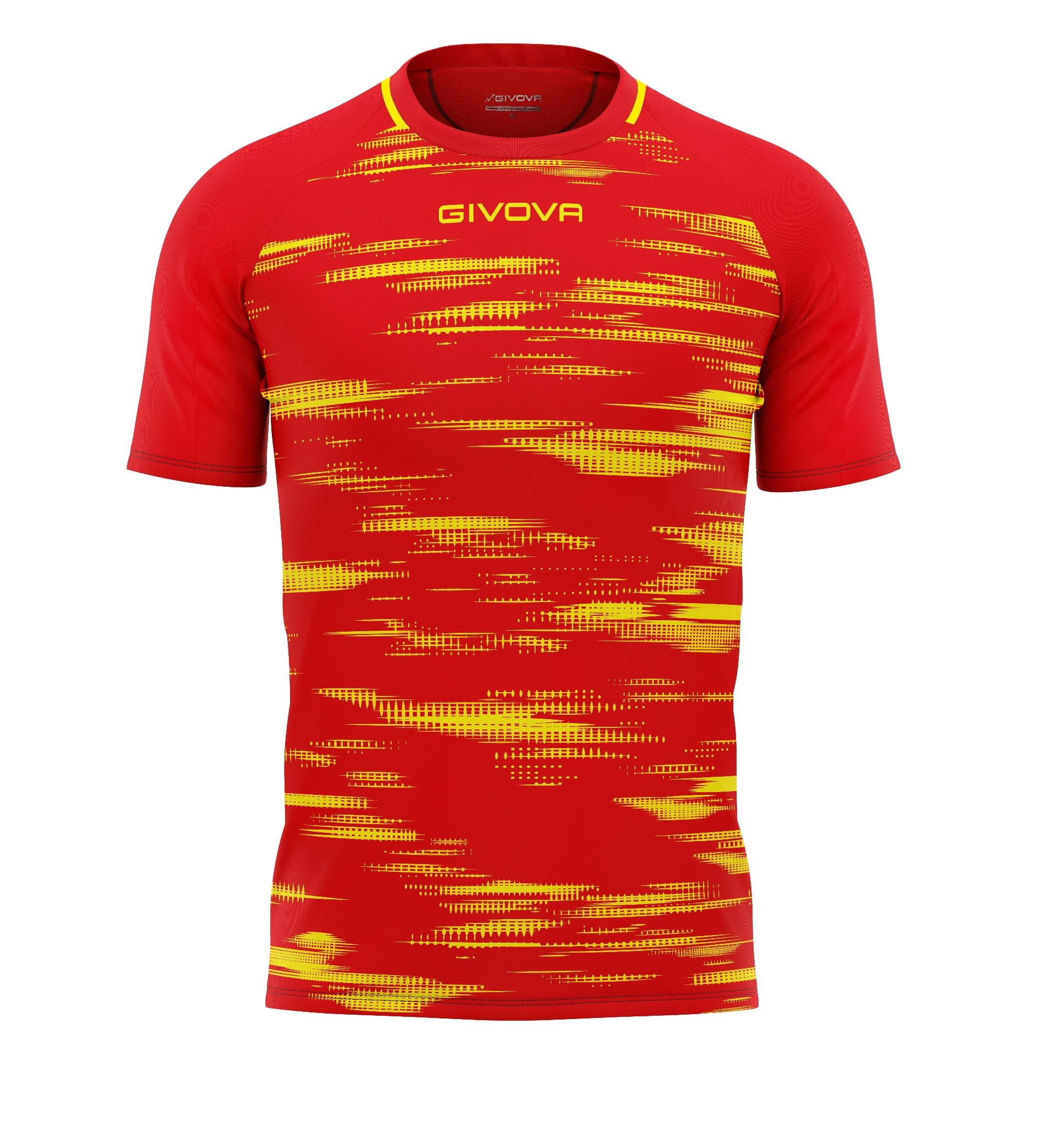 Givova Shirt Pixel Rosso/Giallo Tg. Xs - 4