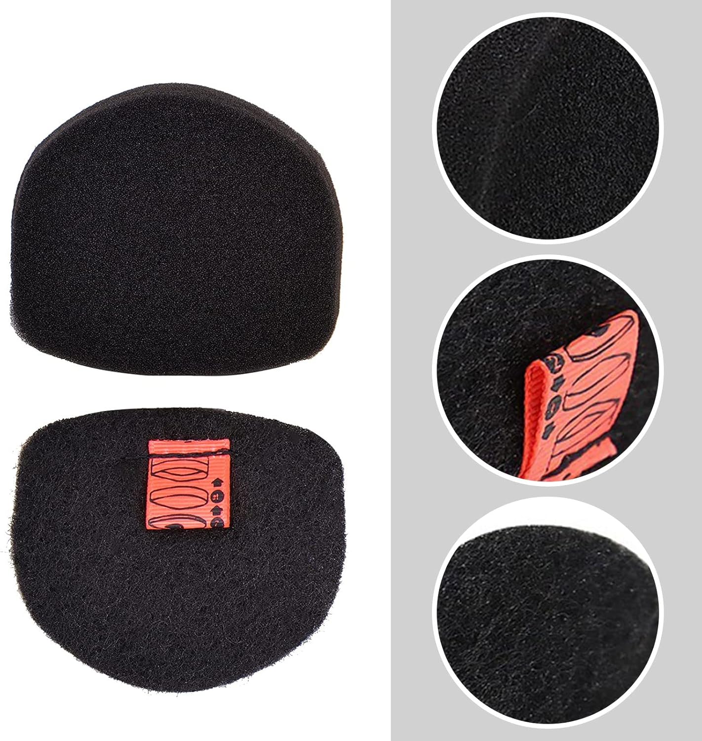VideoPUP Replacement 6pcs Foam Felt Filter Kit Compatible with Shark UltraCyclone Pro Cordless Handheld Vacuum CH901 CH950 CH951 CH951C CH900WM with 1pc Brush, Replace XFTRCH900