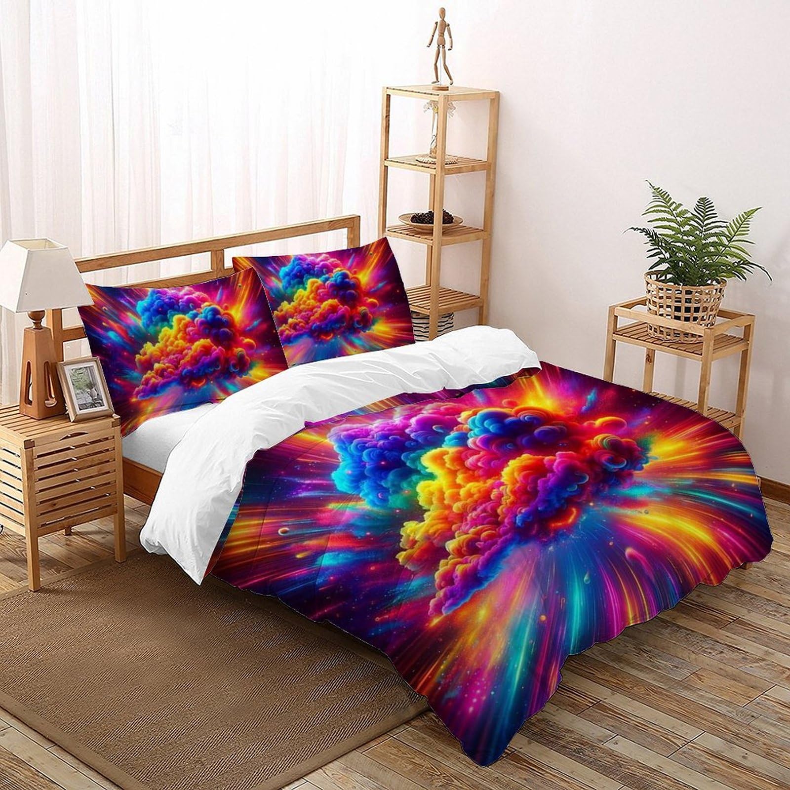 Parure de lit géométrique 200x200 pour un couchage d'enfant confortable