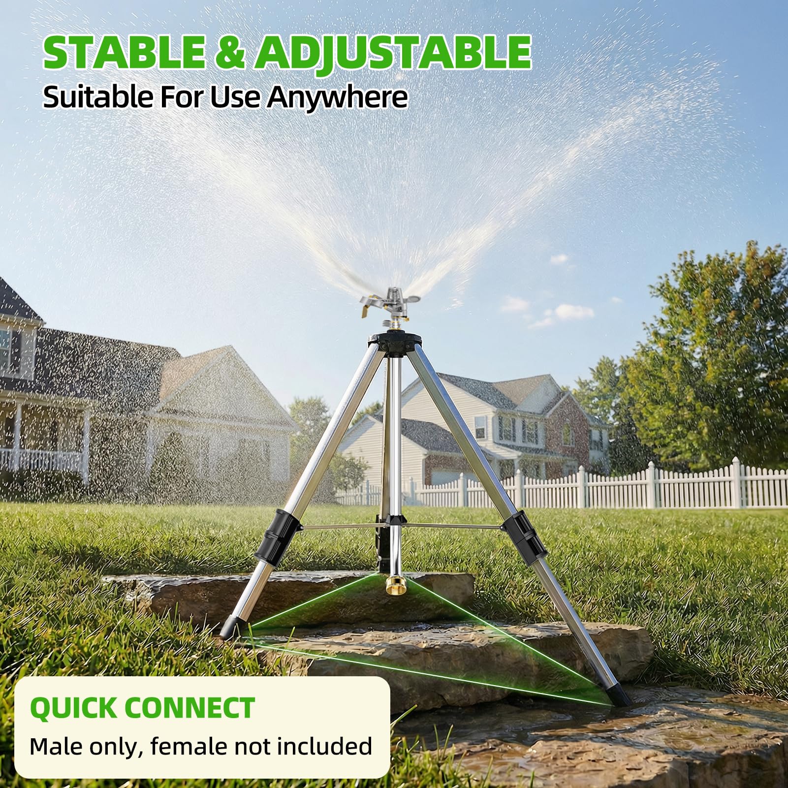SPECILITE - Irrigatore a treppiede in ottone ad impatto per irrigazione di