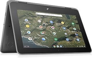 HP Chromebook x360 11 G2 EE 2-in-1 HD Touchscreen – Intel Celeron N4000 (2.6GHz), 4GB DDR4, 32GB eMMC, Intel UHD Graphics 600, WIFI 5 & BT 5.1, Chrome OS – Laptop (Renewed)