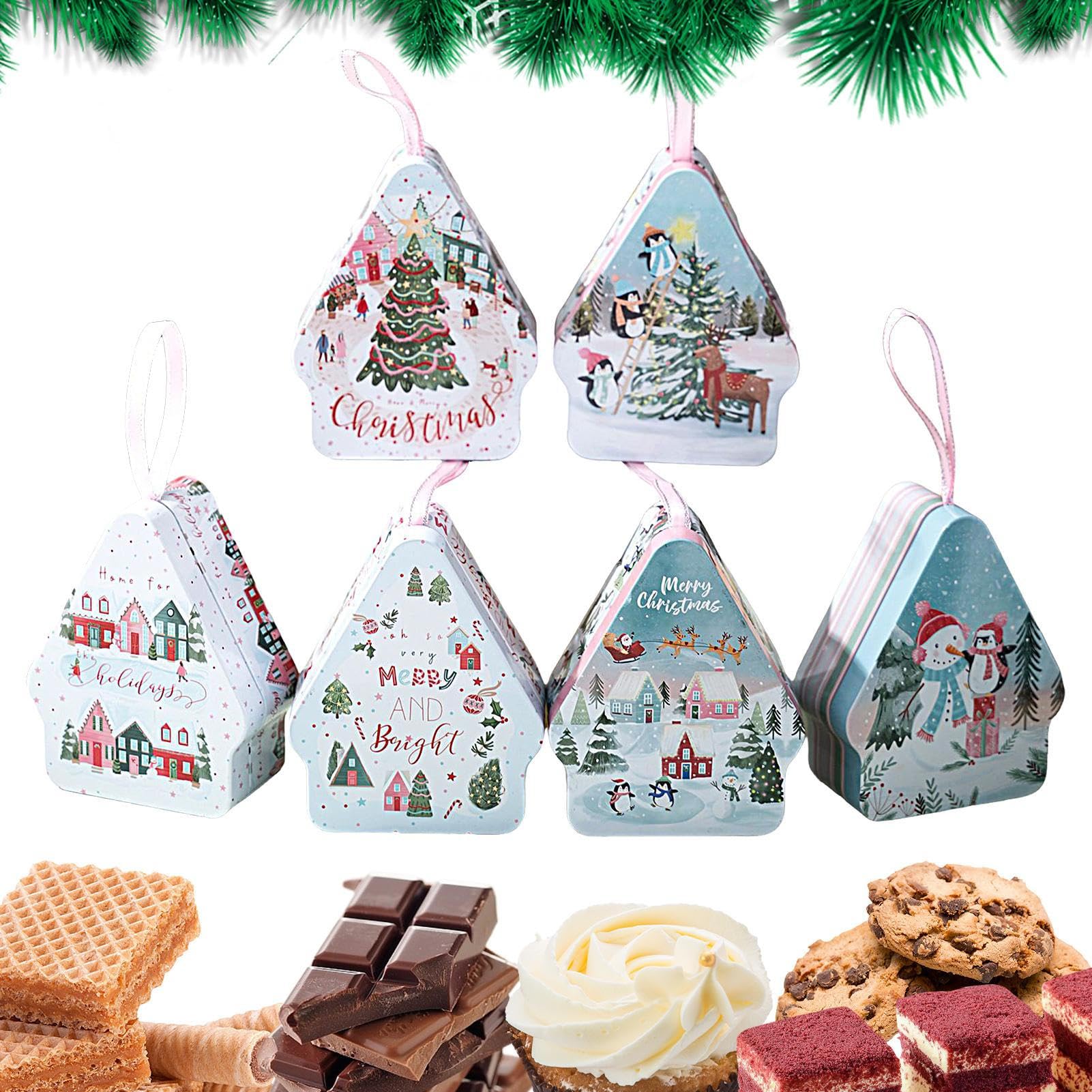 Latas de galletas de Navidad metálicas para evitar que tus dulces se ablanden