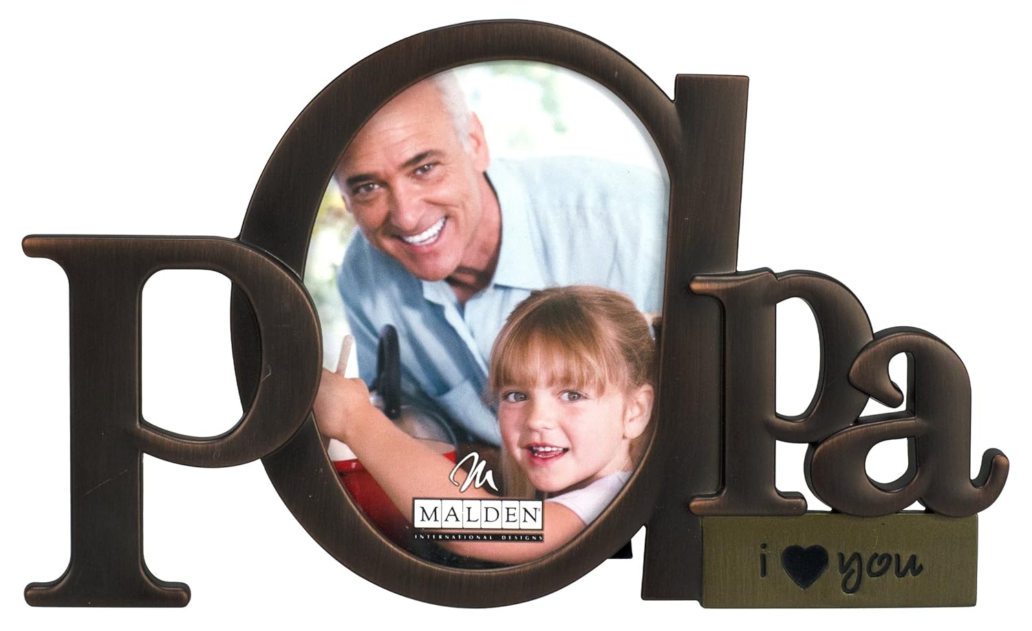 Malden International Designs Bronze Script Papa Picture Frame, 3.5x4.5, Bronze Amazon.in Home