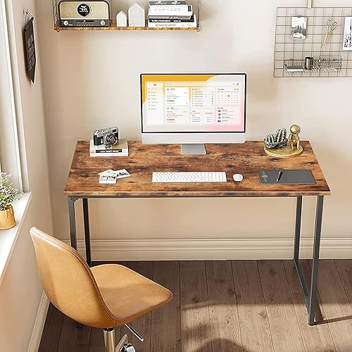 Miniatura 7 de Escritorio de computadora de estilo moderno y simple de 40 pulgadas, escritorio para juegos y escritorio de oficina en casa para estudiar, escribir