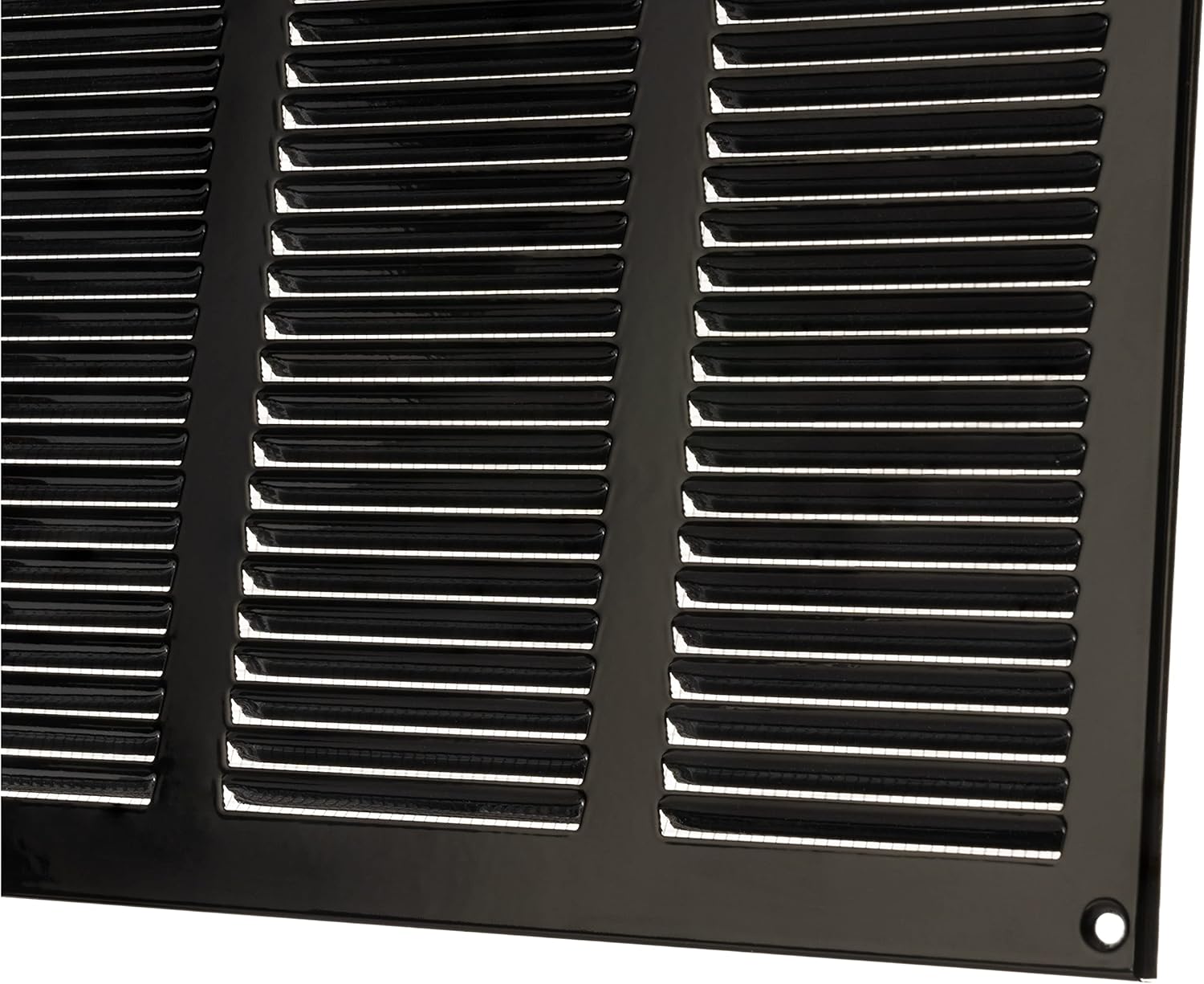 500x300mm / 20x12 inch Black Metal Ventilation Grille - Air Vent Cover with Insect Mesh, 500x300mm / 20x12'' - Image 5