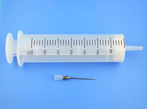 Miniatura 2 de Jeringa de cocina de 10.1 fl oz, jeringa de plástico de gran volumen con aguja para dispensar y pegar (300 cc)