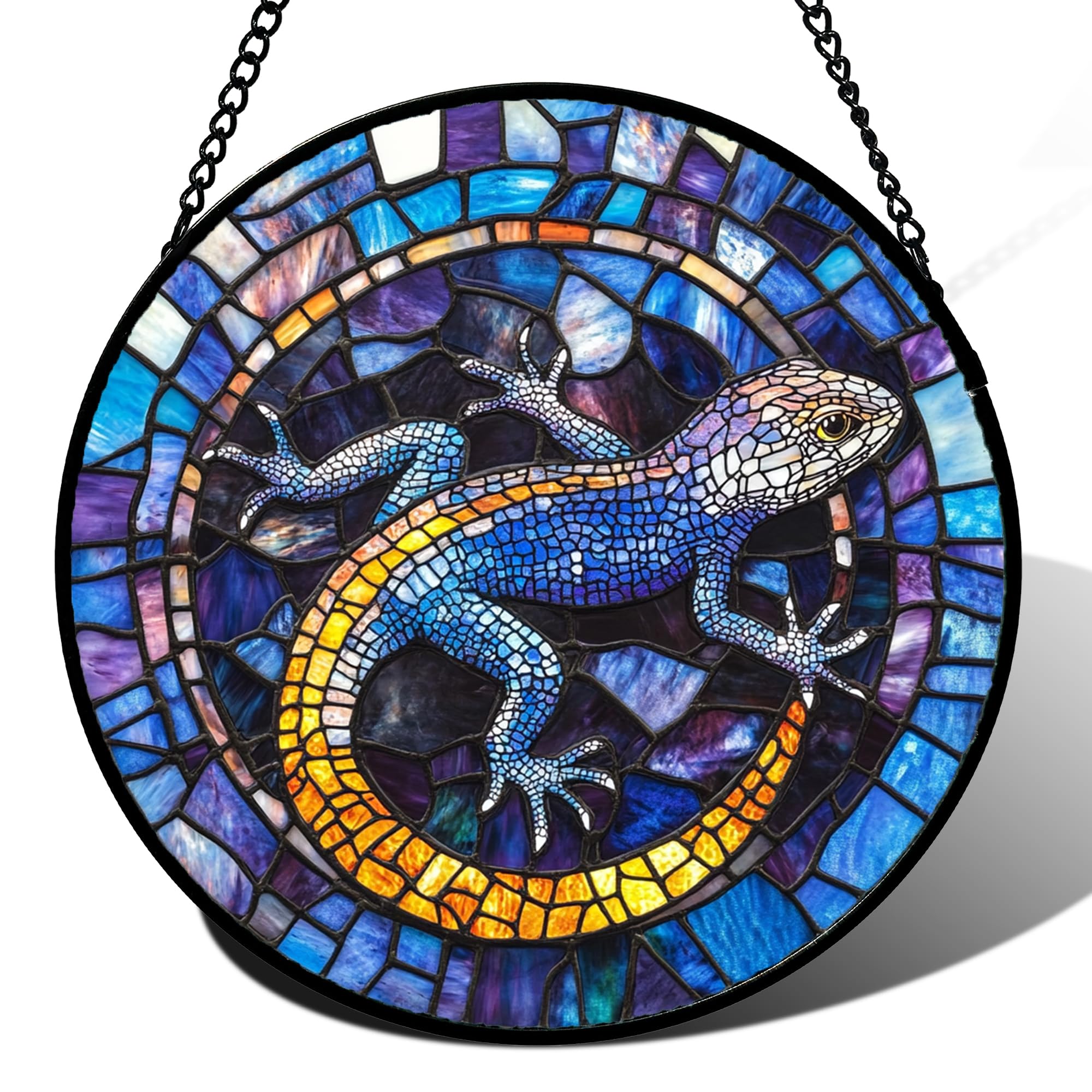 Attrape-soleil lézard en vitrail cadeau de fête des mères pour maman