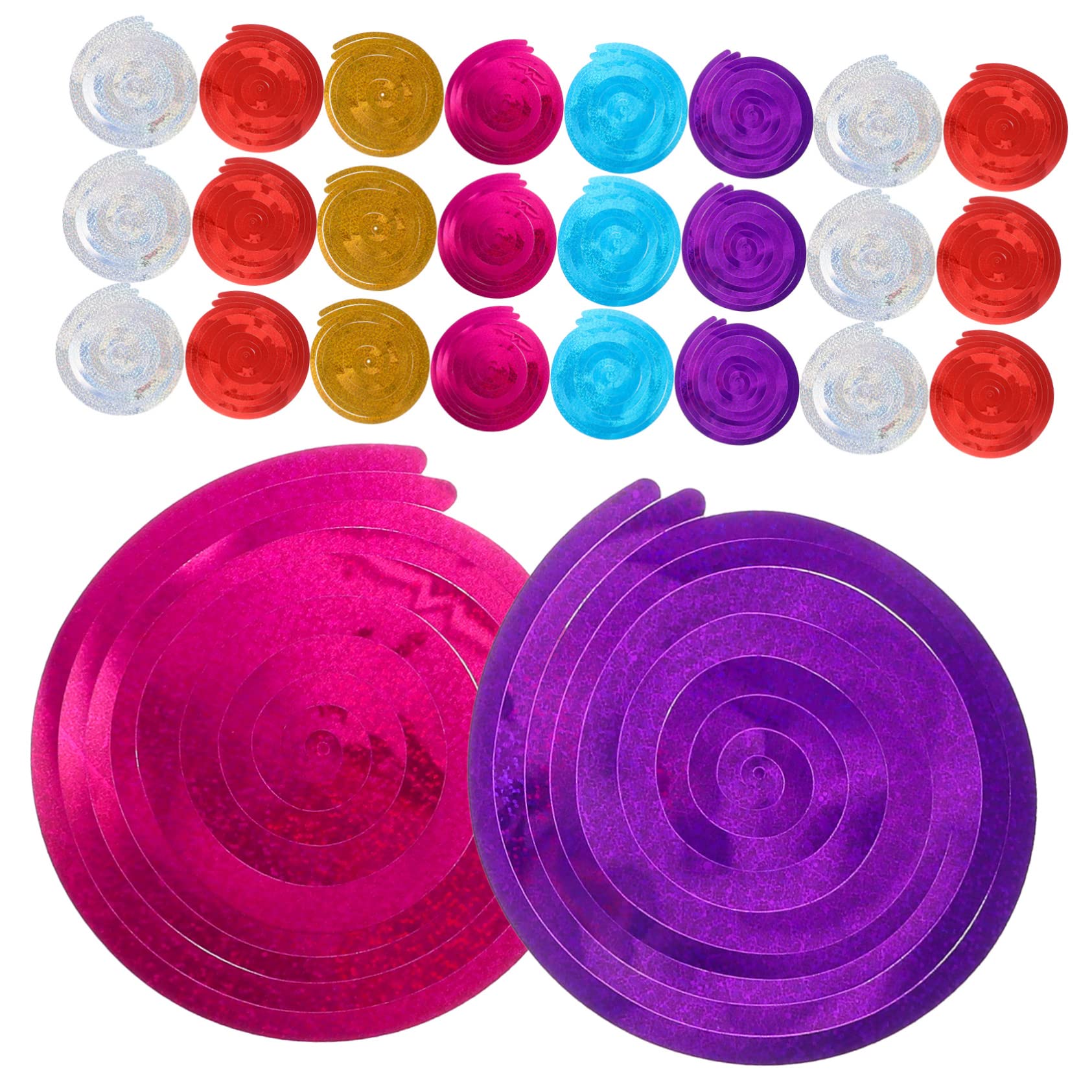 Amosfun 25 Set decorazione della festa decorazioni natalizie christmas decorations Decorazione di nozze turbinii sospesi decorazioni per feste decorazione di halloween sospeso pvc