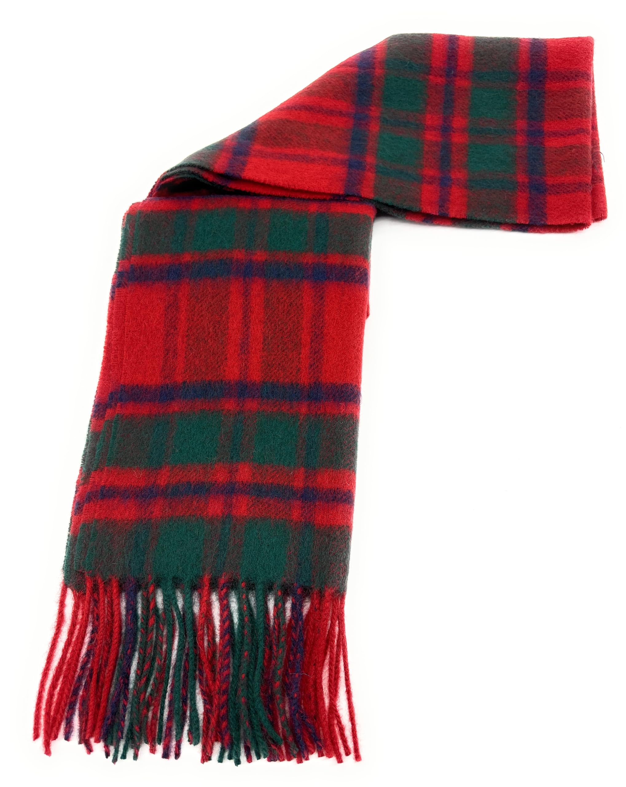 Scottish Essence Unisex Macintosh Traditional Scottish Pure Lambswool Tartan Clan Scarf, Winter Accessory (Macintosh)