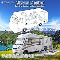 Vista 5 de Bomba de agua fresca para RV Elyaspedy 2025 mejorada 2088-554-144/2088-403-144, bomba de diafragma autocebante de 12V 3.5GPM, 45PSI, incluye