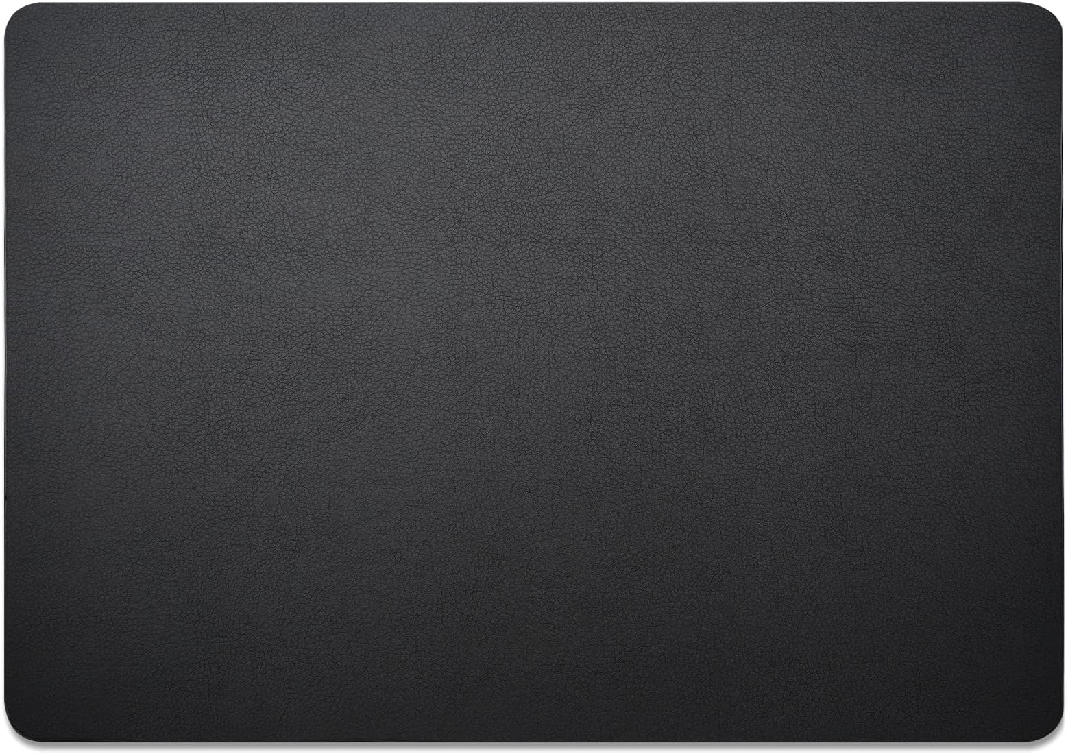 Nekmit Leather Desk Blotter Pad 17 x 12 Inches, Flat, Non-Slip, Waterproof, Black