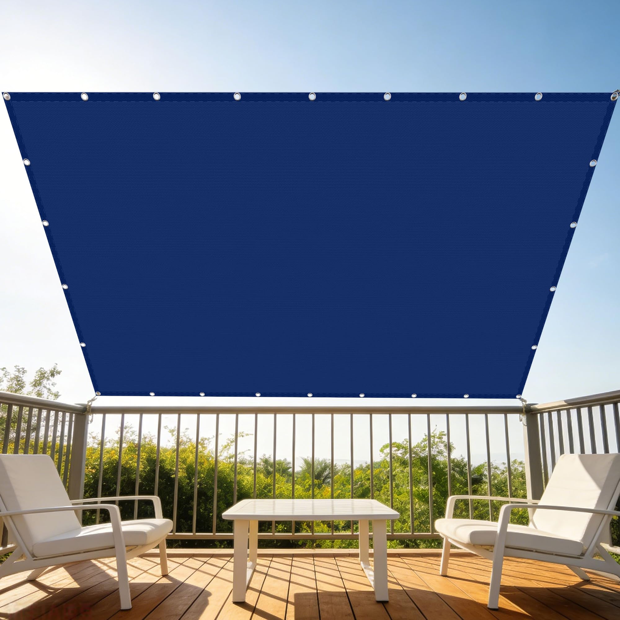 Voile de soleil étanche pour manger sur la terrasse à l'abri de la pluie
