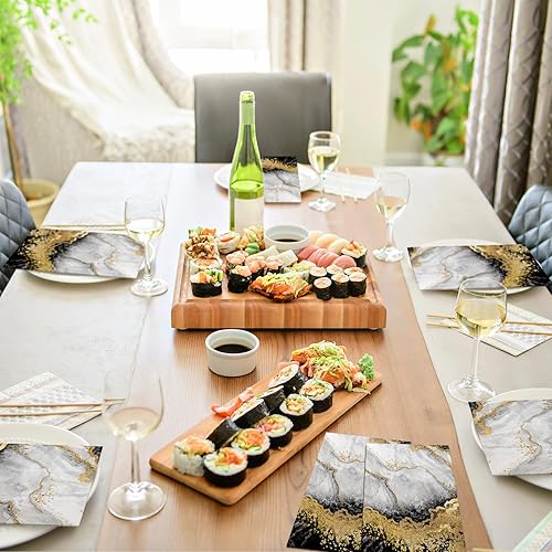 Miniatura 7 de 200 servilletas de 2 capas para invitados con temática navideña, desechables, servilletas de papel decorativas para bufé, cocina, baño, cumpleaños,