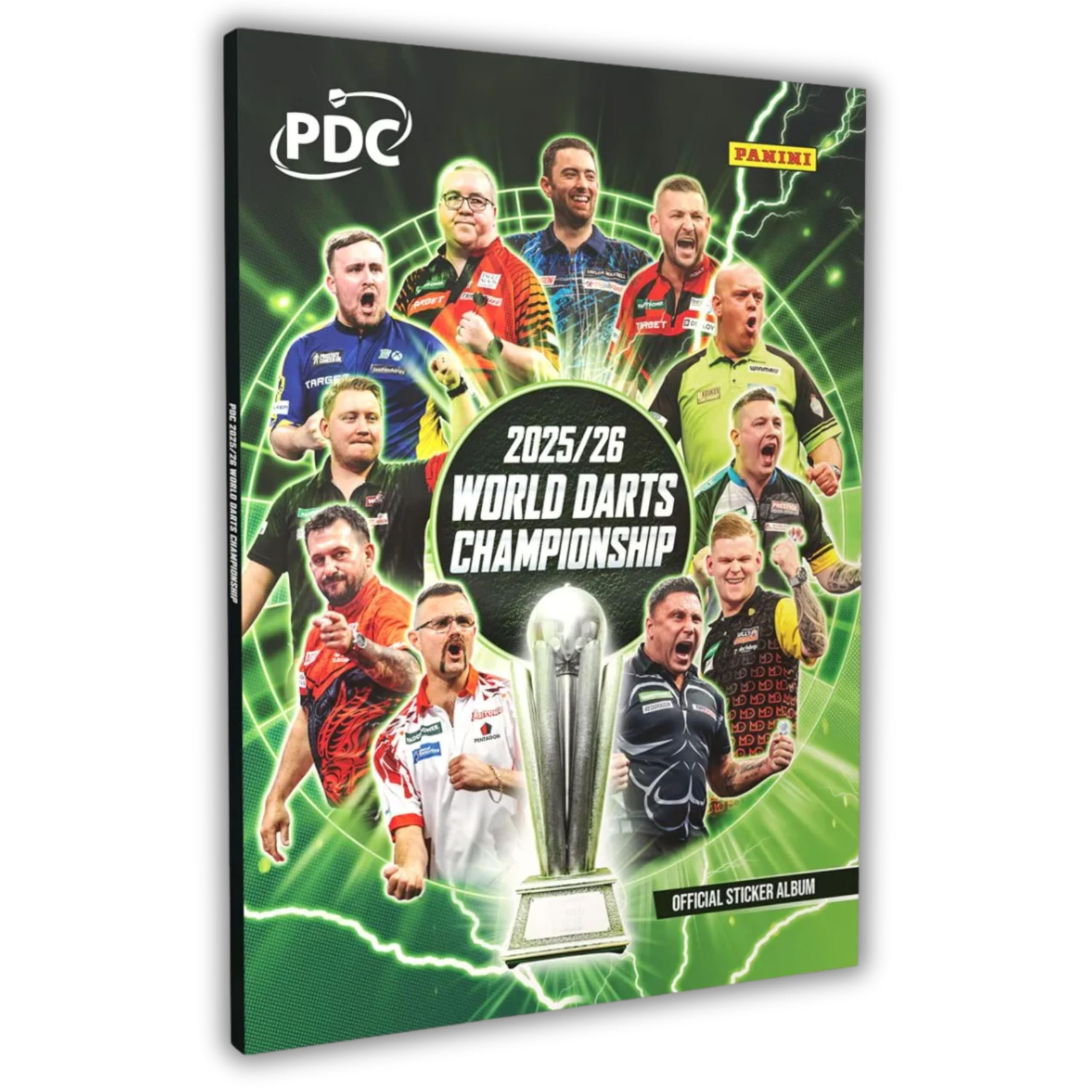 Panini Darts PDC World Championship 2026 Sticker | Komplettes Set mit 312 Sticker sortiert | Ohne Album