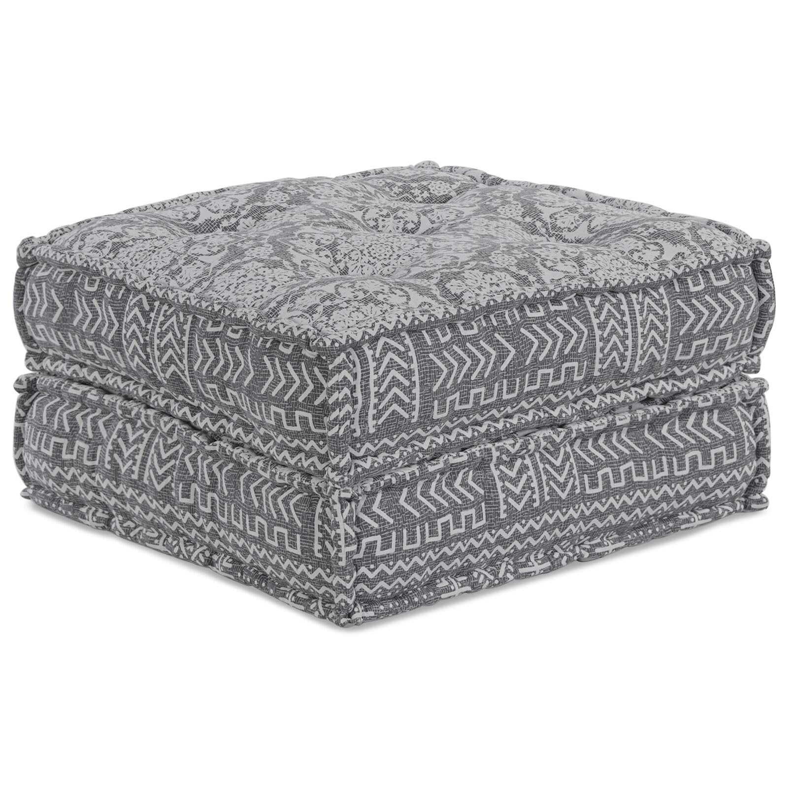 Dekor, Textilien: Bettwäsche, Kissen, Decken, Bezüge und Kissen, modularer Sitzsack, hellgrau, 70 x 70 x 36 cm