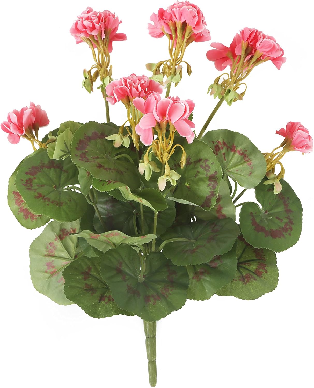 Closer2Nature Pink Geranium Artificial Plant; 38cm Fake Geranium Plug