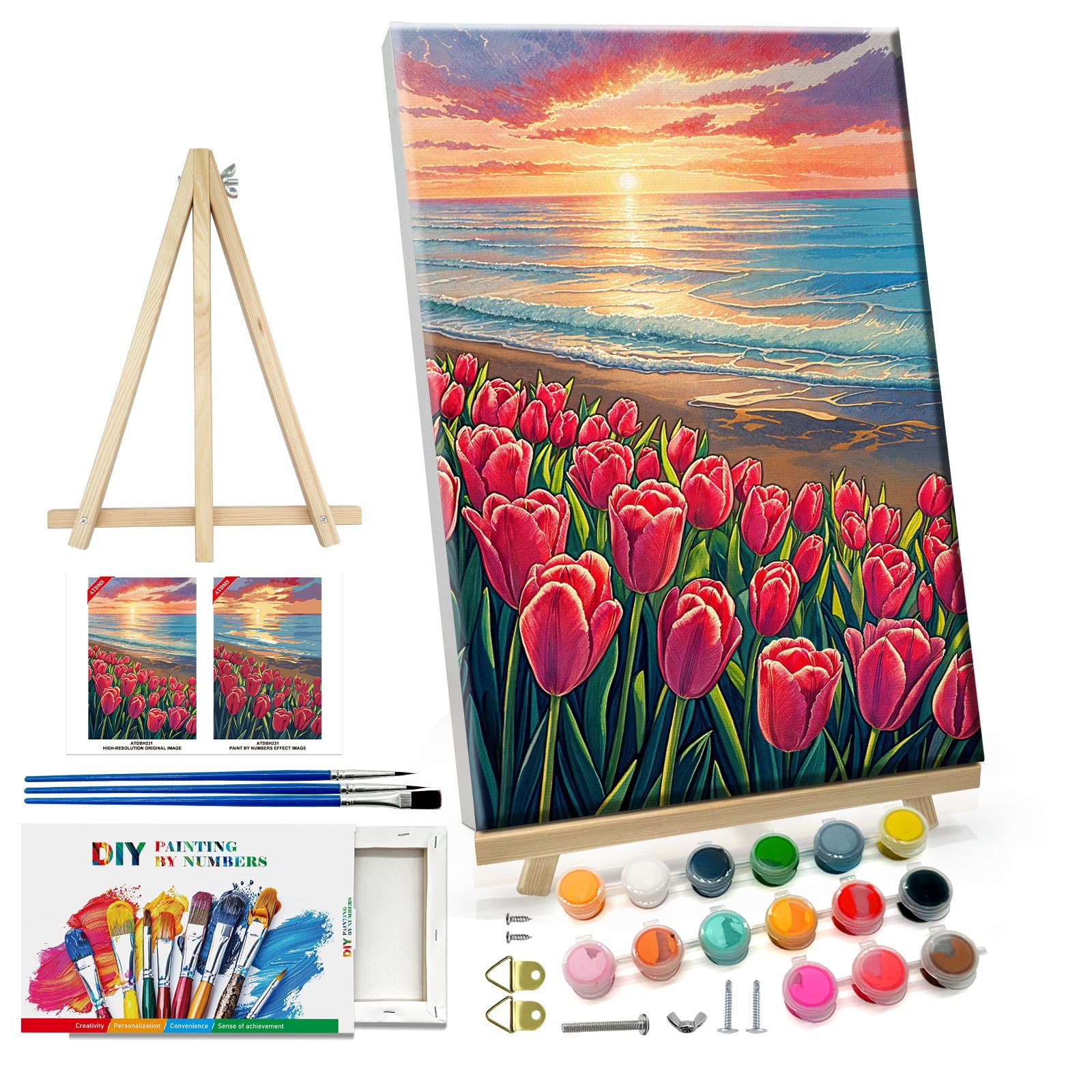 Ledgebay Framed Paint By Numbers For Adults Beginner To Advance Paint By Number Kit, Fun DIY - View #3
