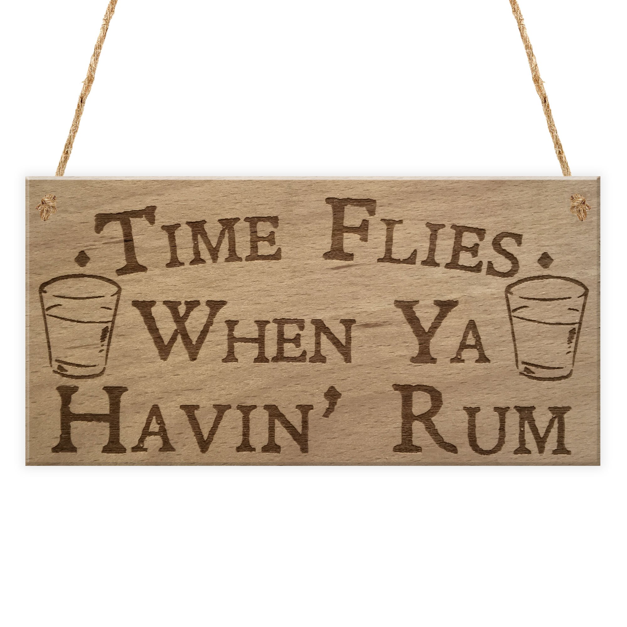 Red Ocean Havin Rum Funny Alcohol Man Cave Home Bar Pub Hanging Plaque Friend Gift Sign