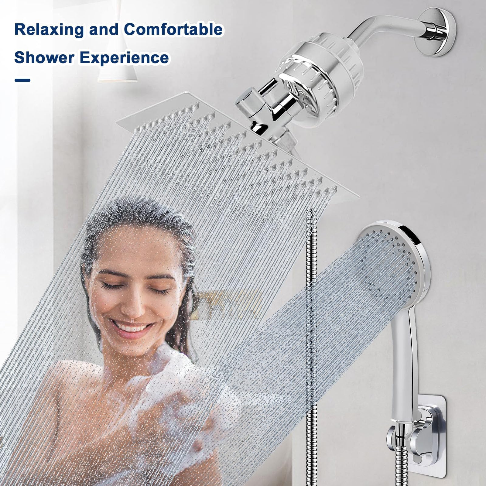 NearMoon Filtered Shower Head - High Pressure & 5 Settings -7