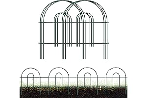 Decorative Folding Wire Garden Border Fence Adds Beauty and Protection