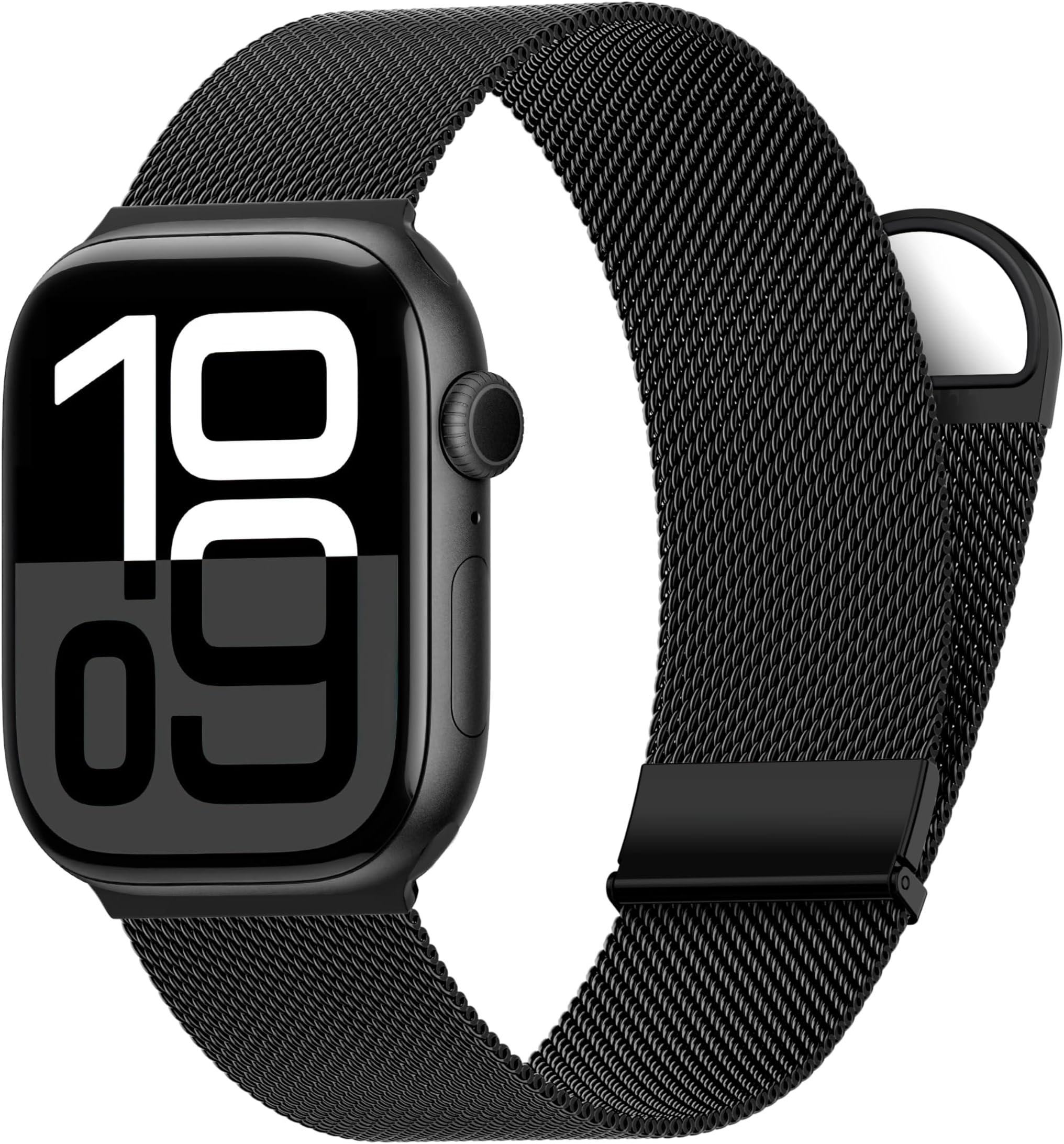 Higgs Strap Compatible with Apple Watch Straps 42mm 46mm 45mm 44mm 41mm 40mm 38mm 49mm for Women Men, Dual Magnetic Adjustable Metal Band for iWatch Series 11 10 9 8 7 6 5 4 SE Ultra 3 2 1