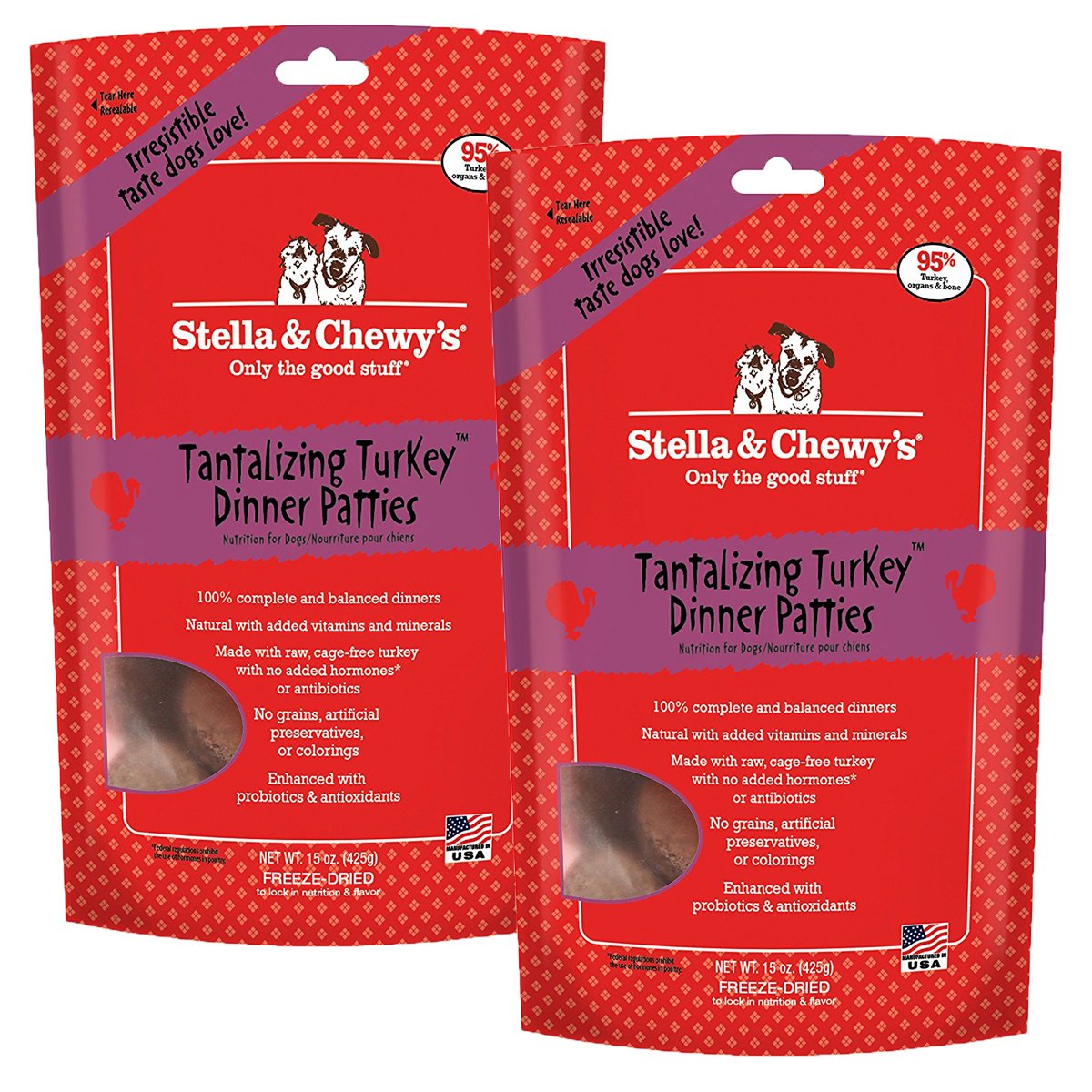 Stella & Chewy's Freeze-Dried Dog Food, Turkey, 30-Ounce