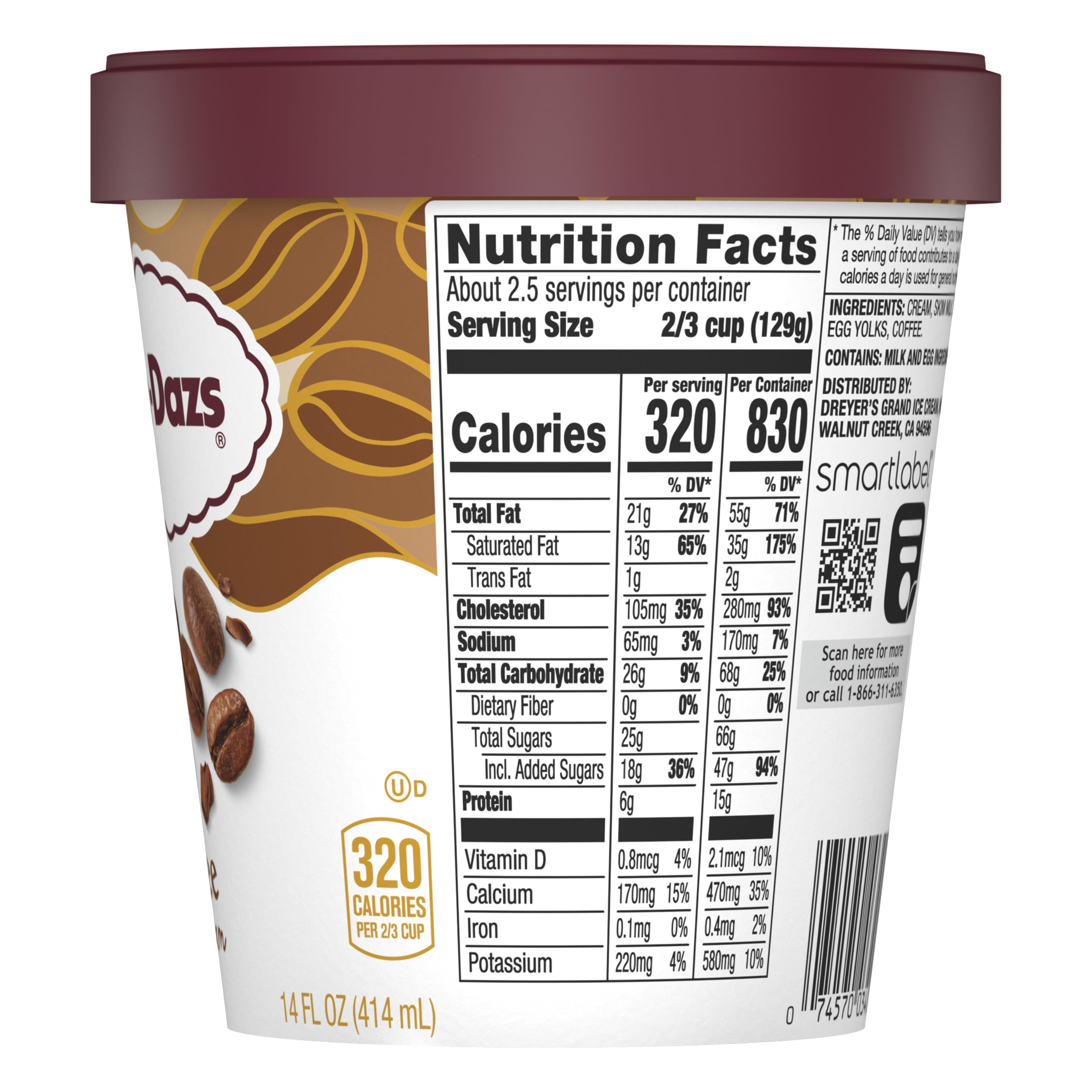 Haagen-Dazs Ice Cream Coffee 14 Ounce Frozen — view 2