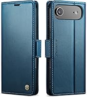 Vista 53 de QLTYPRI Funda tipo cartera para iPhone 11, de piel sintética de alta calidad, con cierre magnético, con bloqueo RFID, ranuras para tarjetas