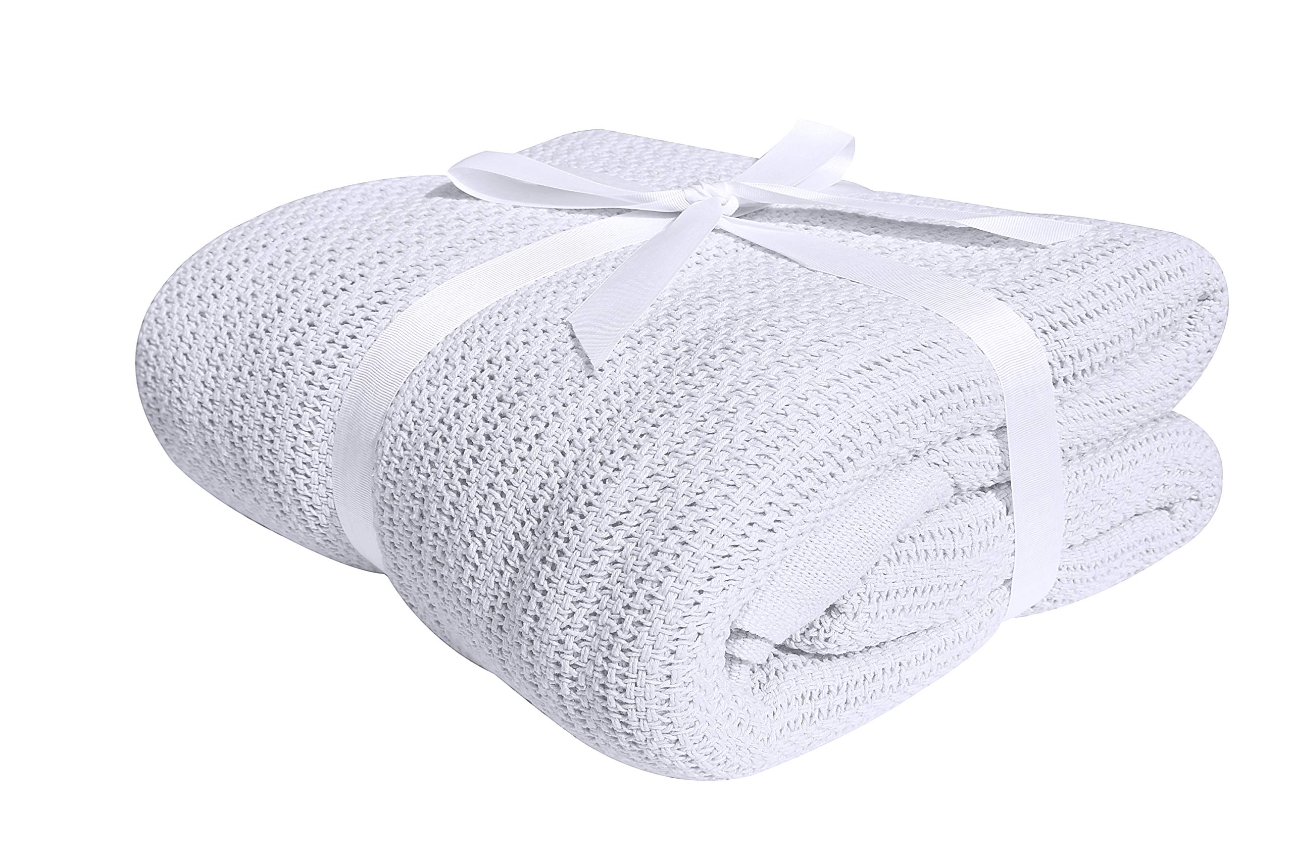 Buy Darling 100 COTTON CELLULAR BLANKET Soft & Cozy Blankets & Throws (King, White) Online at