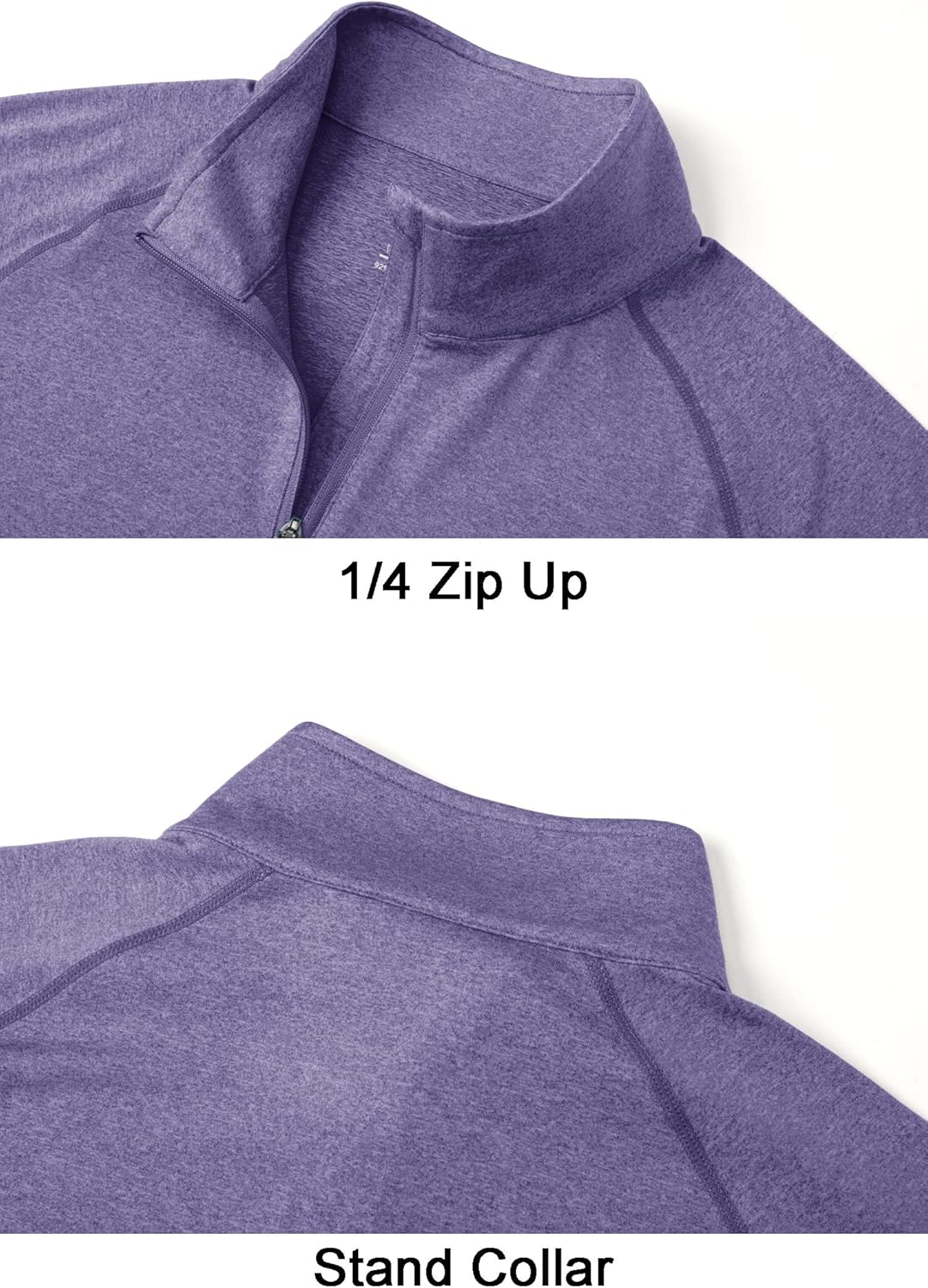 MAGCOMSEN Men's 1/4 Zip Pullover UPF 50+ Long Sleeve Sun Protection Sports Shirts Lightweight Athletic Workout Shirt - Image 5