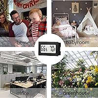 Vista 5 de 12 Pack Mini Small Digital Hygrometer Thermometer Indoor Temperature and Humidity Meter Gauge with Temp Humidity Sensor Monitor Fahrenheit (℉) for