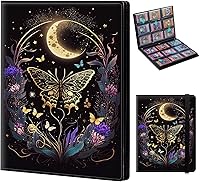 Vista 29 de Carpeta de tarjetas para Pokemon Mtg Yugioh TCG Béisbol Deportes Tarjetas de intercambio Libro Carpeta de 4 bolsillos de carga lateral 2160 Tarjetas