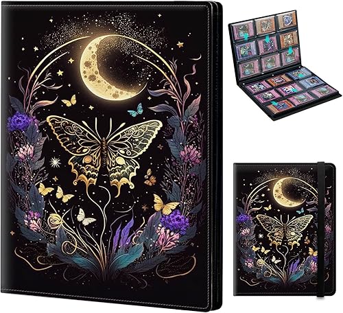 Miniatura 29 de Carpeta de tarjetas para Pokemon Mtg Yugioh TCG Béisbol Deportes Tarjetas de intercambio Libro Carpeta de 4 bolsillos de carga lateral 2160 Tarjetas