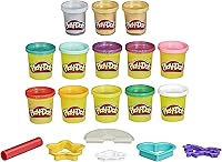 Vista 1 de Play-Doh Bulk Colors - Paquete (13 unidades) de compuesto de modelado no tóxico (exclusivo de Yaxa)