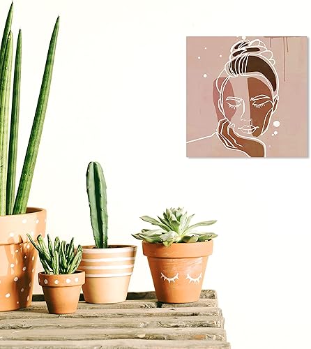 Miniatura 4 de Wynwood Studio Lienzo decorativo abstracto y moderno envuelto Perdido en el pensamiento, arte de pared para sala de estar, dormitorio y baño, 12 x