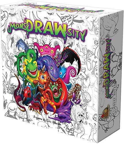 Miniatura 2 de MonsDRAWsity The Board Game Deluxe Edition Core Game, Robots and Cute Creatures Expansiones incluidas (3 artículos)
