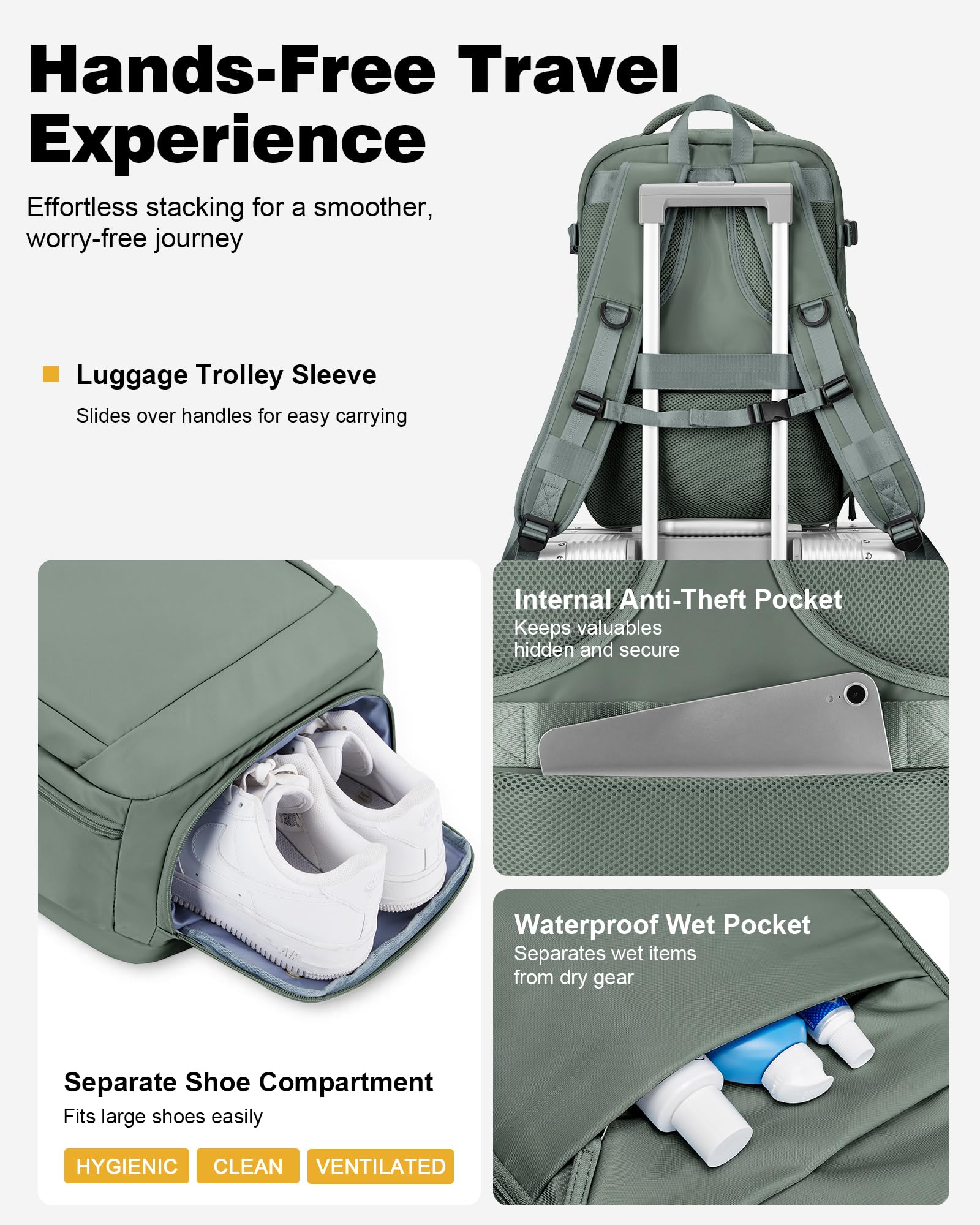 Mochila Cabina Al Vacio Con Bomba Mochilas Viaje Cabina Avion 40x20x25 40x30x20 Ryanair Mochila Equipaje De Mano Hombre Wizzair Para Portatil Mujer Travel Backpack Verde
