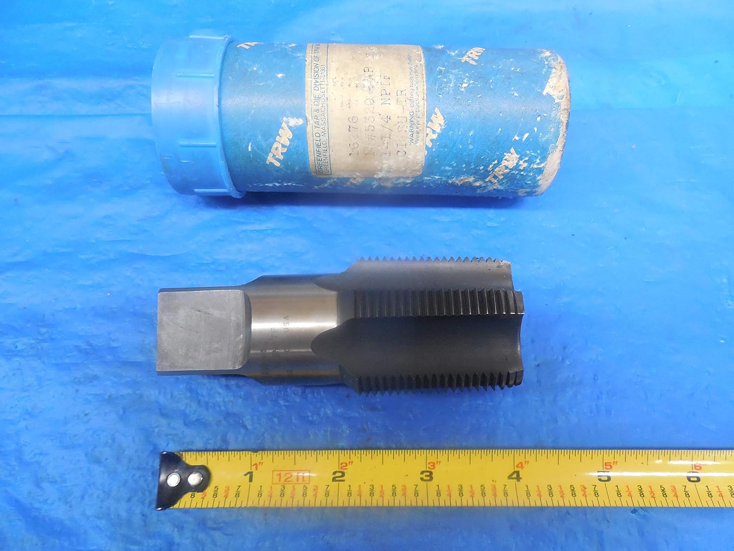 New TRW 1 1/4 11 1/2 NPTF DRYSEAL 5 Flute Taper Pipe TAP 1 1/4"-11 1/2 1.25 11.5