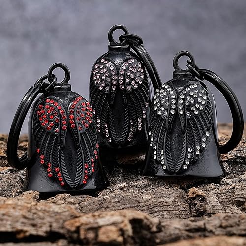 Miniatura 2 de Campanas de motocicleta para mujer, campana de ángel para motocicleta para hombres y mujeres, accesorio de motociclista, protección de seguridad