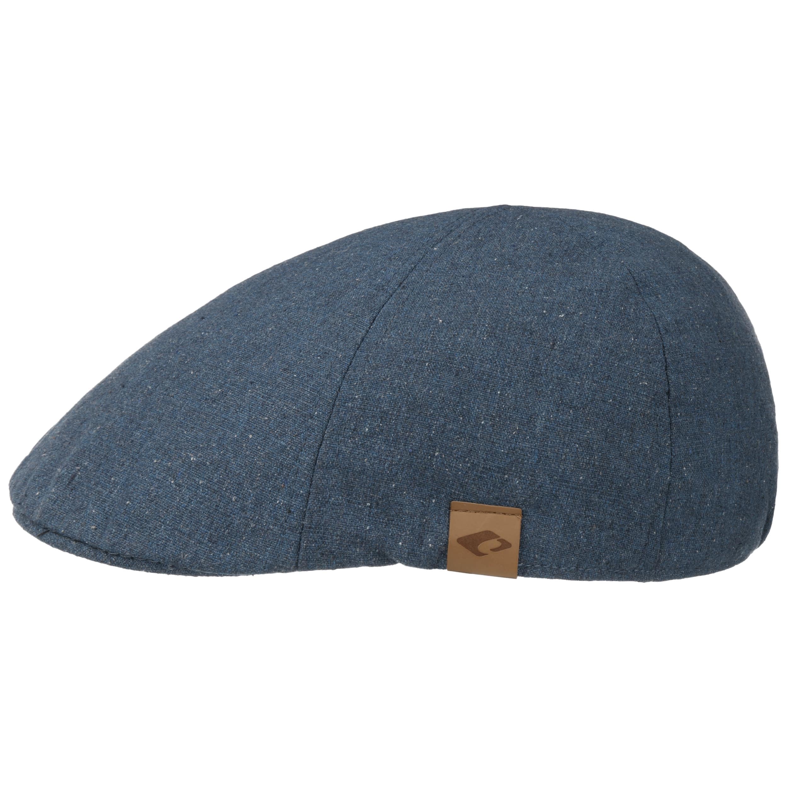 CHILLOUTS Shelton Flat Cap Men - Ivy hat with Peak, Lining Summer Spring-Summer - S/M (55-57 cm) Blue