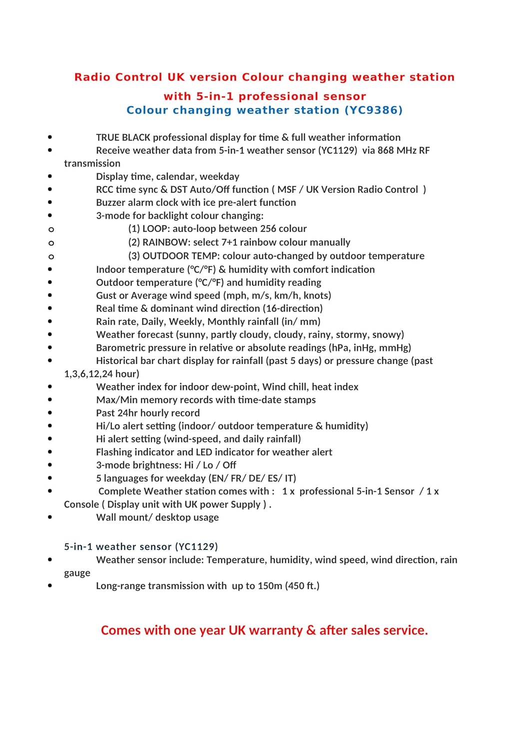 Radio Control Systems for Time Synchronization