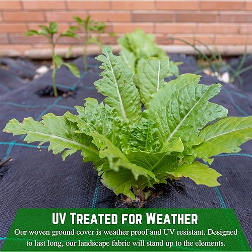 Miniatura 6 de Farm Plastic Supply - Tela de paisaje de alta calidad de 3.2 onzas resistente - (12 x 300 pies) - Tela de paisaje de grado comercial, tela de