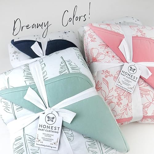 Miniatura 5 de HonestBaby Manta acolchada reversible y ligera, tamaño único, color salvia de hoja gigante