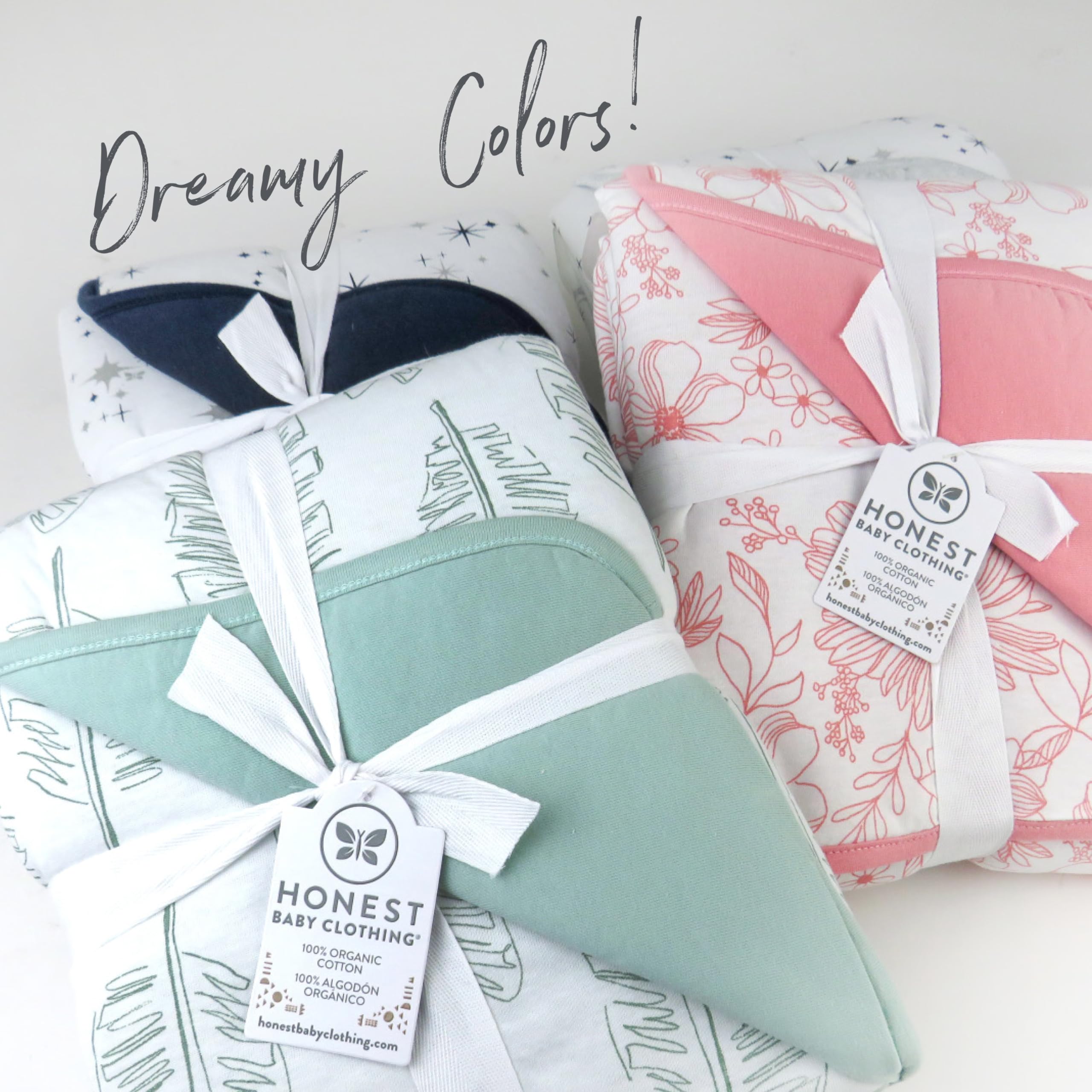 HonestBaby Manta acolchada reversible y ligera, salvia de hoja jumbo, talla única