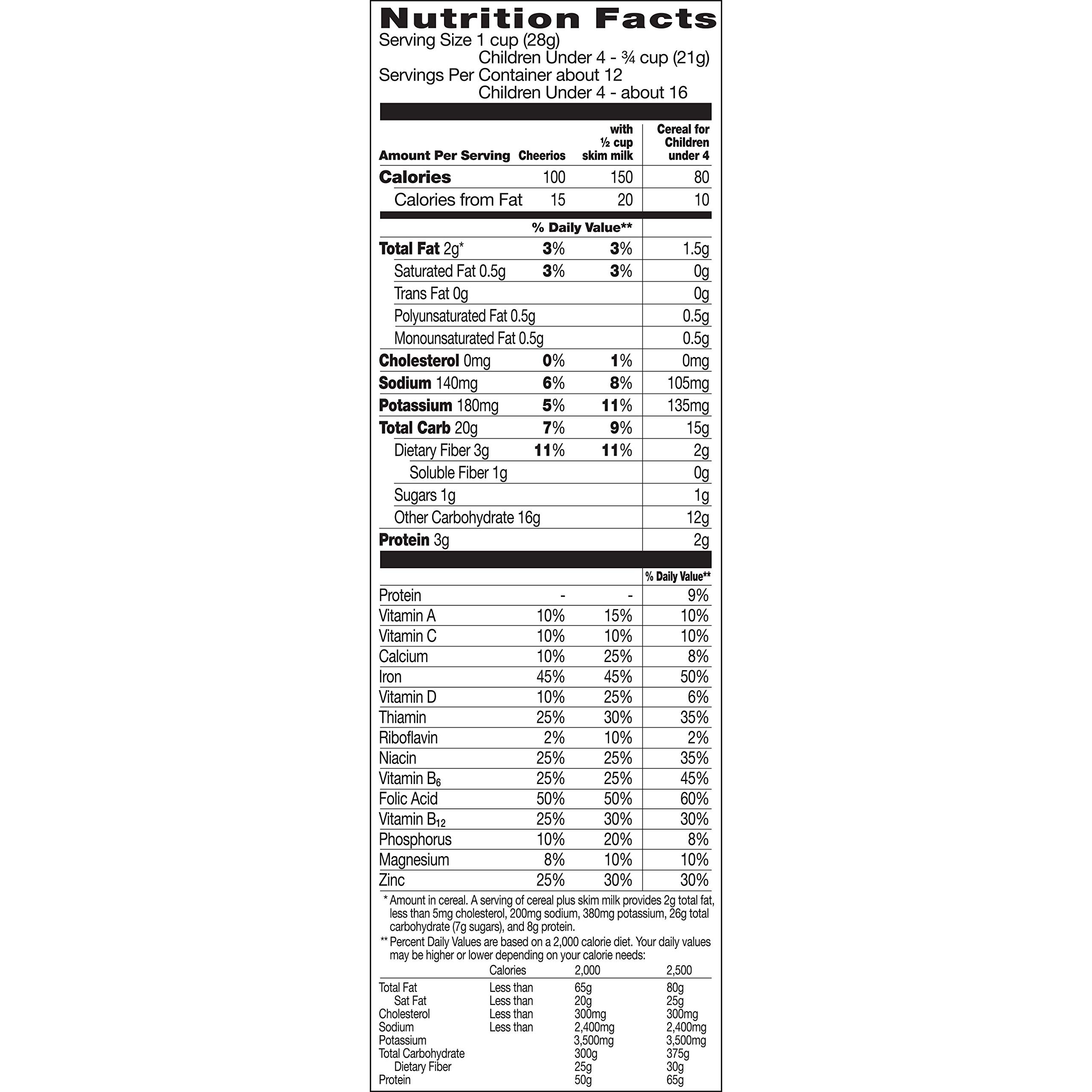 Original Cheerios Heart Healthy Cereal, Gluten Free Cereal with Whole