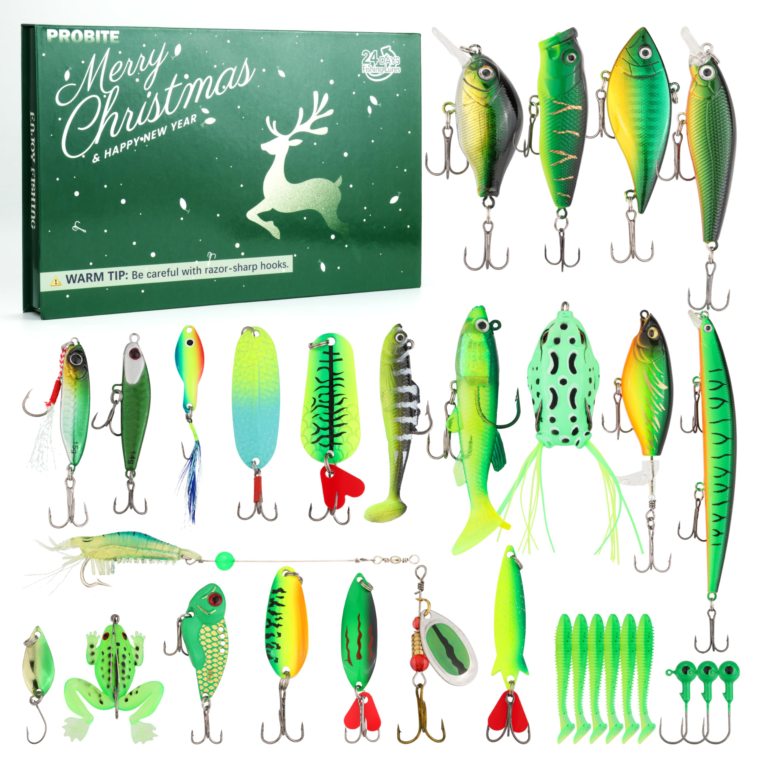 Fishing Lures Kit for Bass & Trout - 29 PCS / 31 PCS Assorted Swimbaits, Topwater Poppers, Soft Baits & Spoons, Fishing Tackle Set for Freshwater & Saltwater