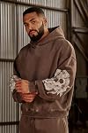 BOOMLEMON Mens Casual Fashion Hooded Sweatshirts Graphic Print Hoodies Pullover Gym Workout Long Sleeve Streetwear