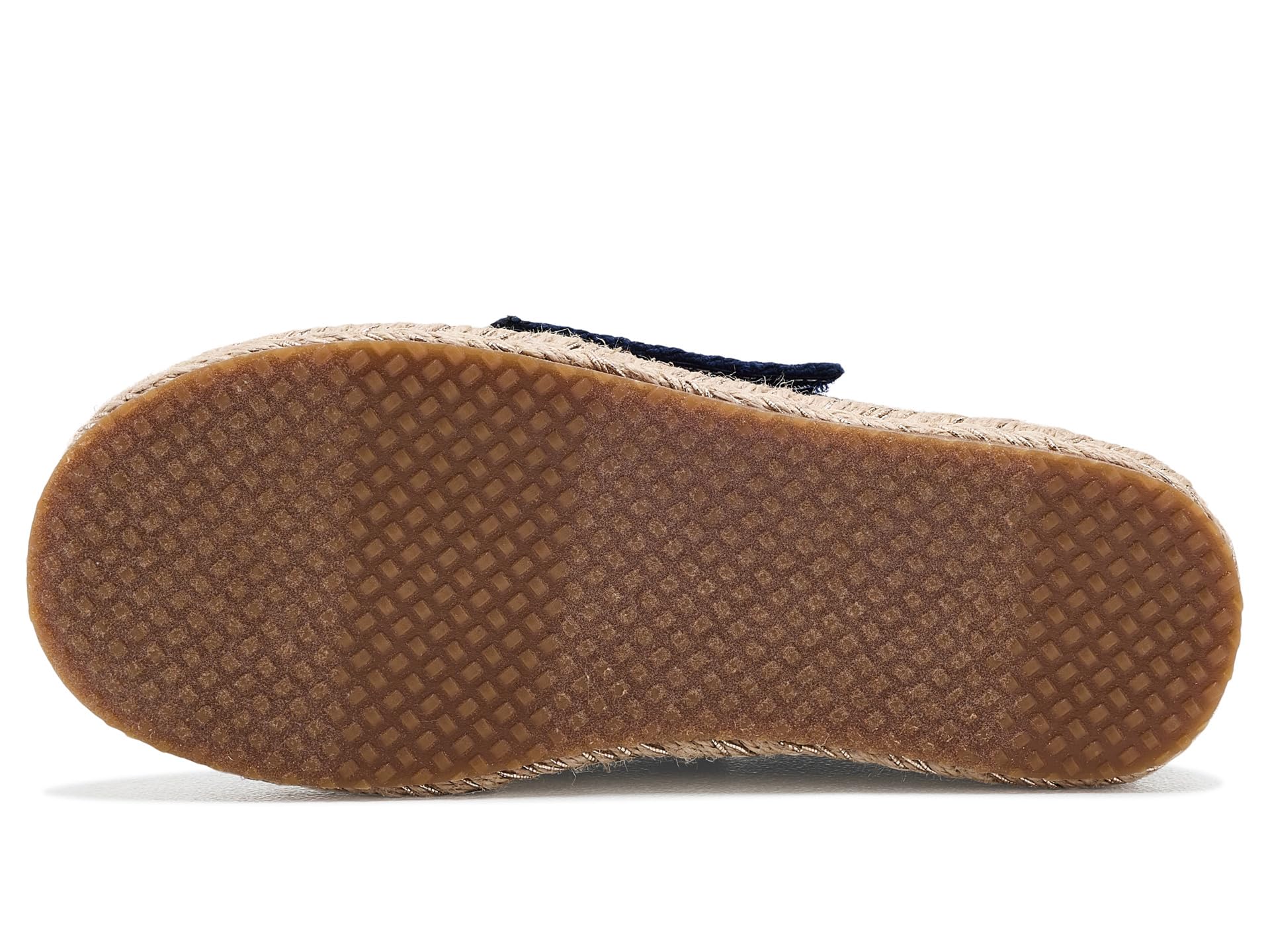 TOMS Alpargata Carolina con Cordones para niña, Tejido Azul Marino, Talla 3